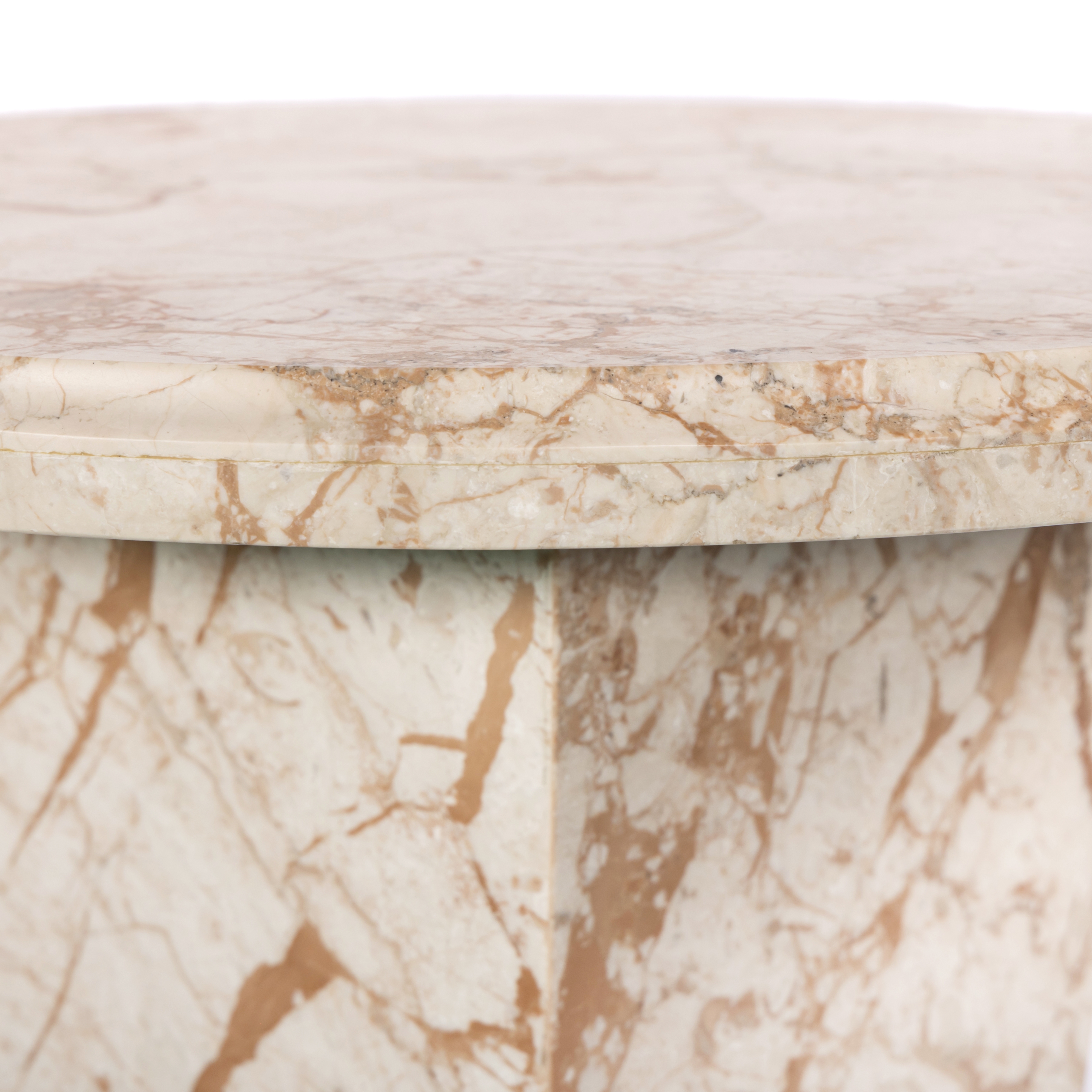 Eslo End Table-Desert Taupe Marble - Image 6