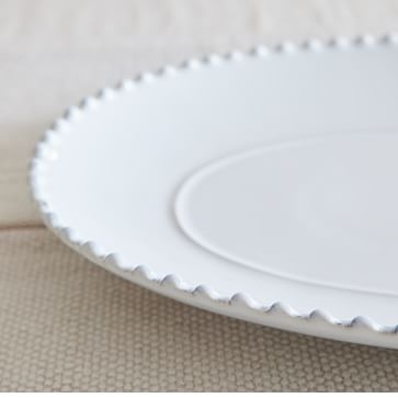 Pearl White Oval Plate Pearl White - Image 3