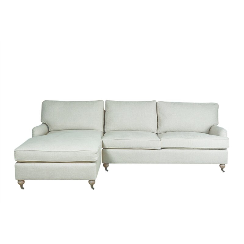My Chic Nest Heather Left Hand Facing Sectional Body Fabric: Encore Sprout - Image 0