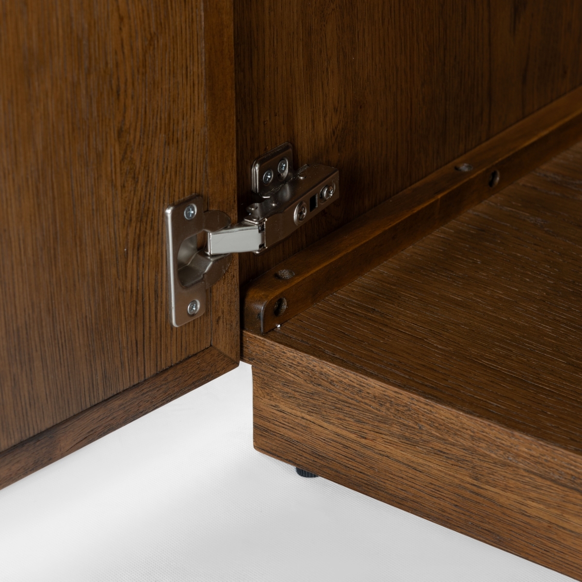 Zeus 4 Shelf Wood Bookcase - Medium Oak - Image 4