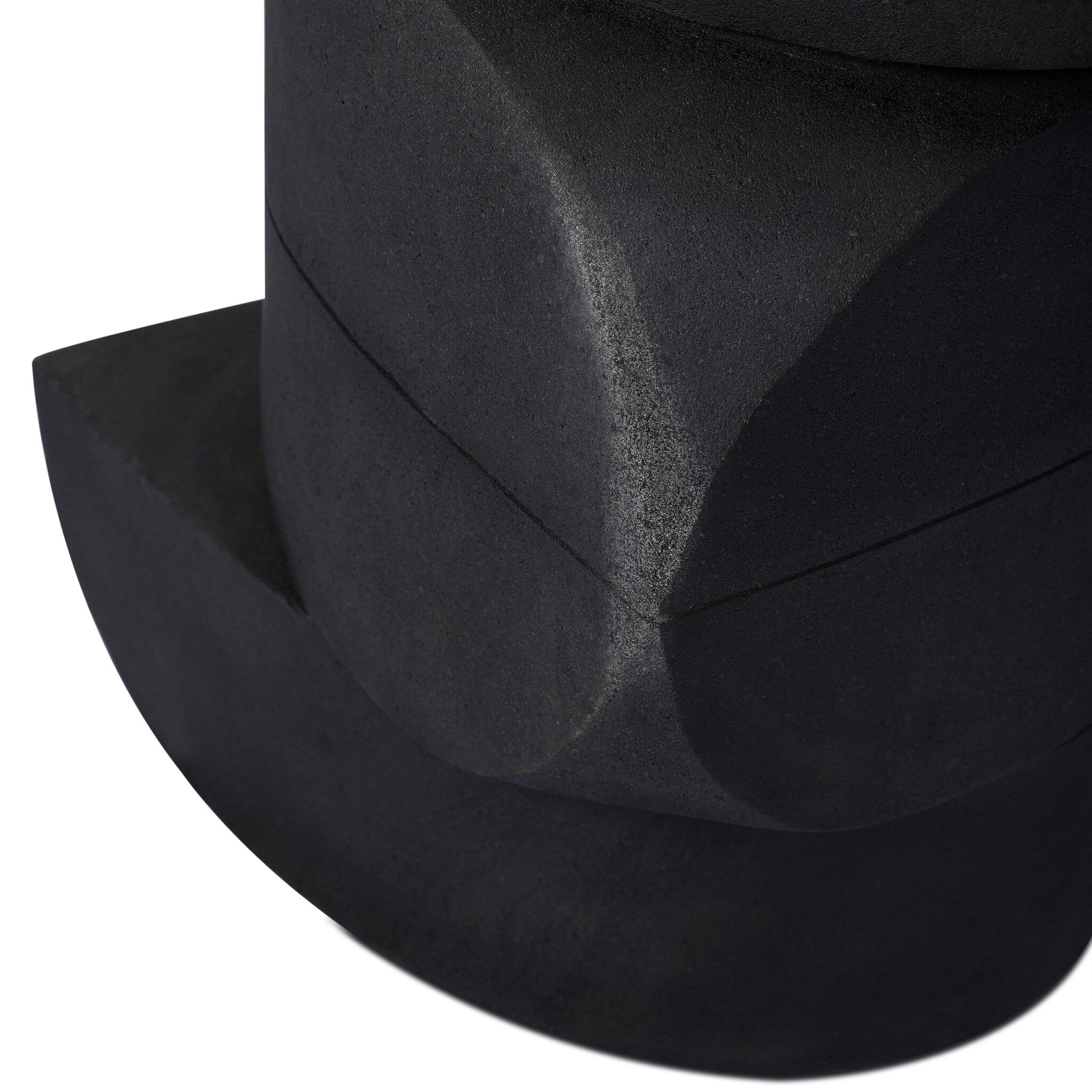 Rockie End Table - Black Lavastone - Image 10