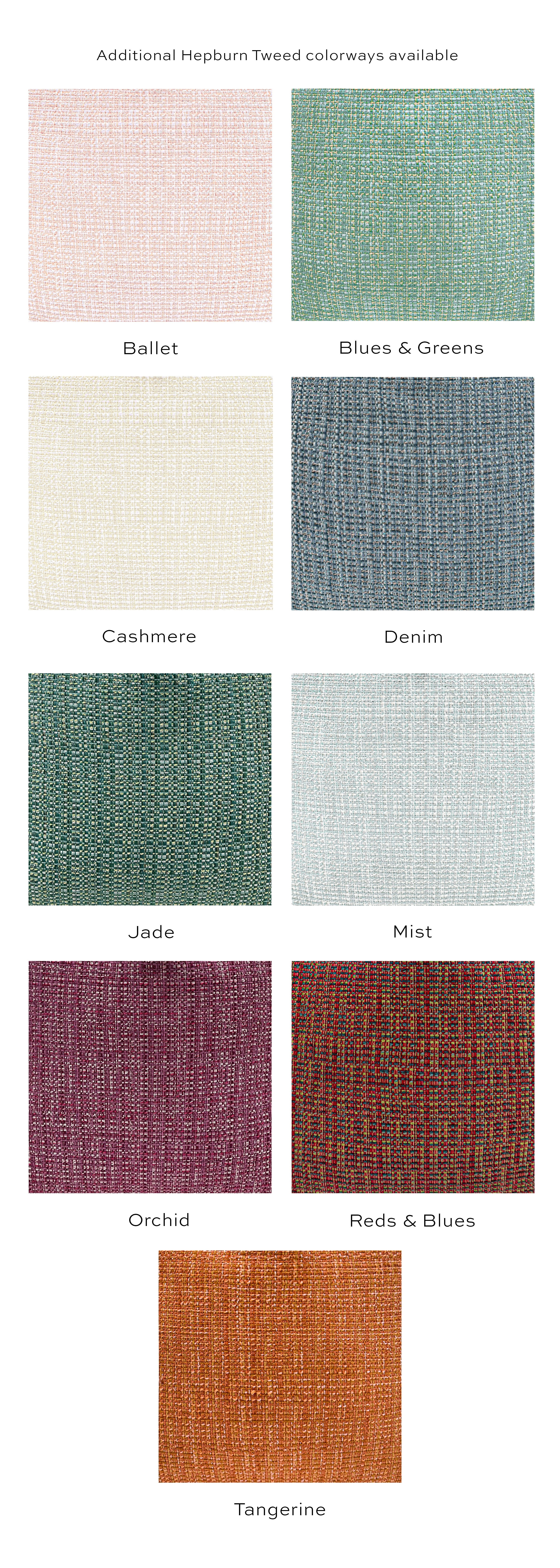 THE TIGHT ROUND OTTOMAN :: HEPBURN TWEED - BY THE YARD / Ballet - Image 4