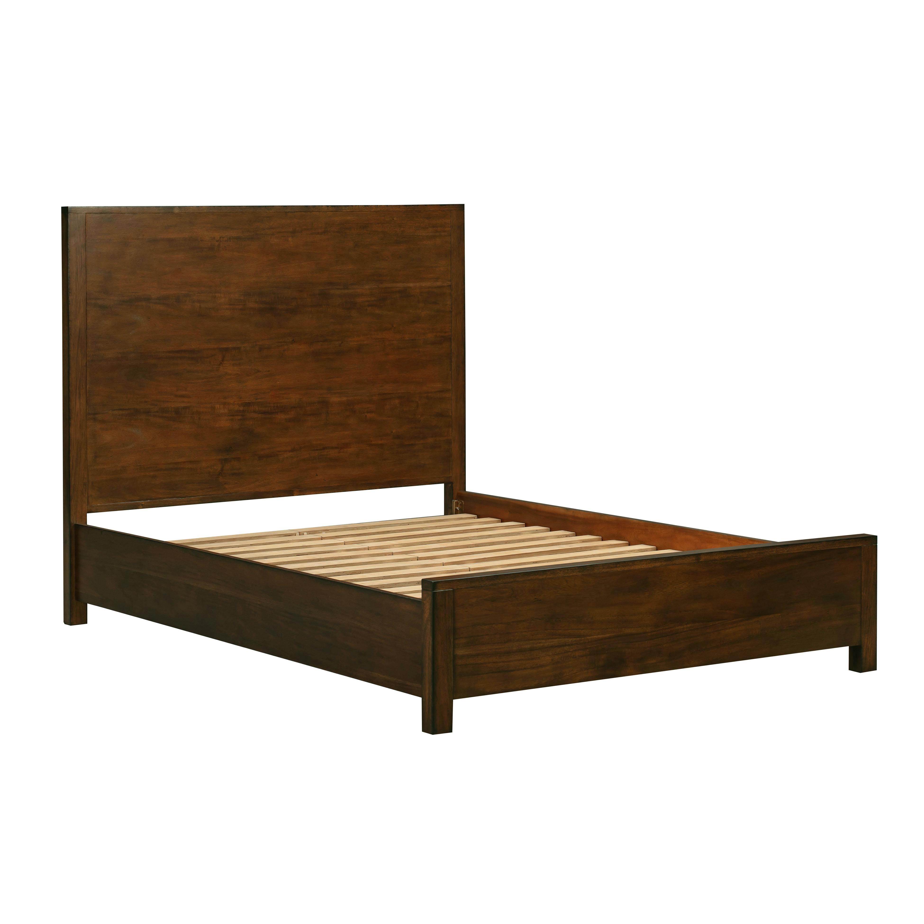 Zoey Vintage Umber Wooden King Bed - Image 3