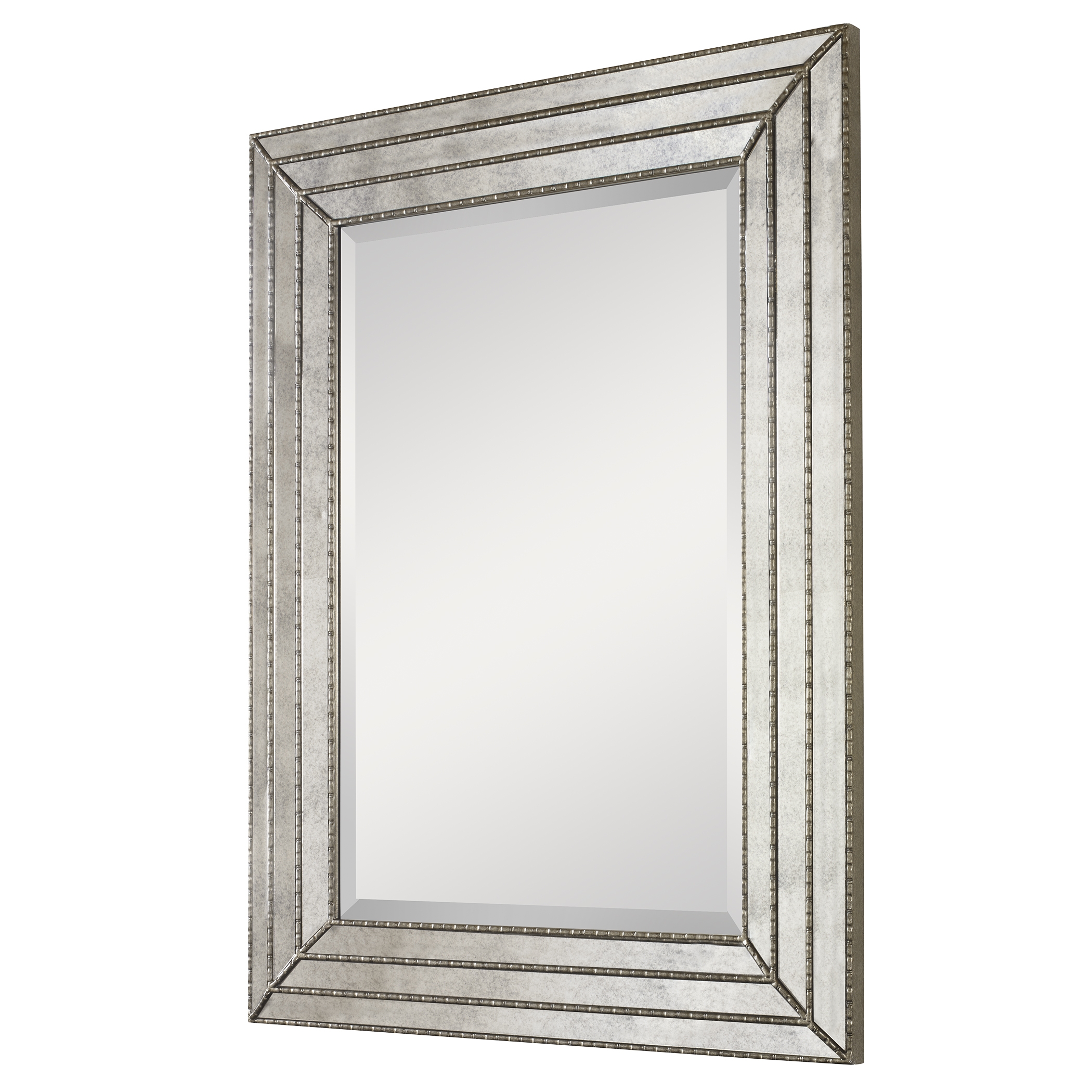 Seymour Antique Silver Mirror - Image 3