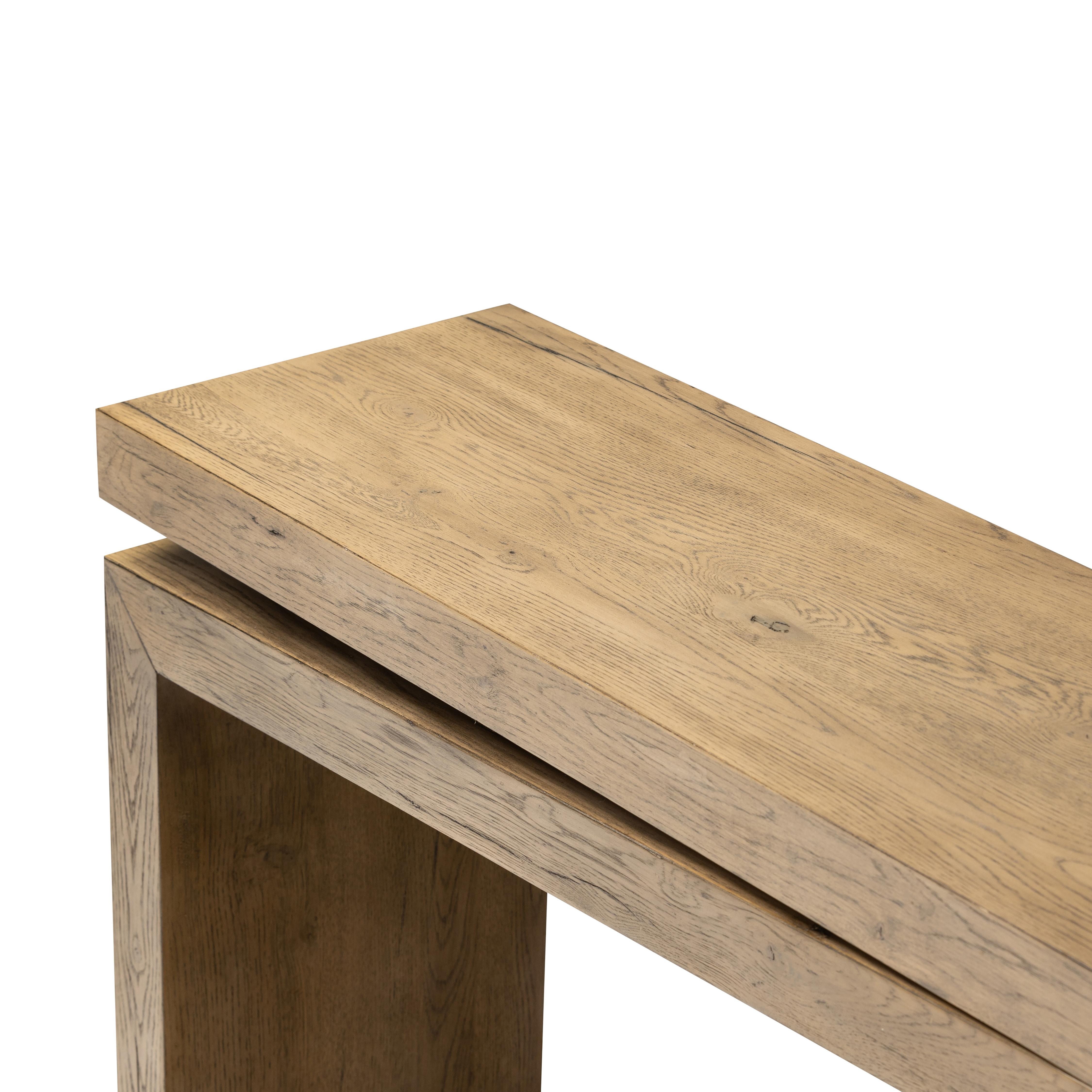 Matthes Console Table-Rustic Natural - Image 5