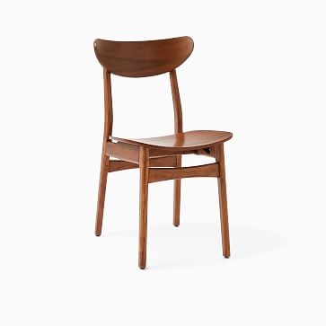 Classic Cafe Wood Dining Chair, Walnut, Set of 2 - Image 2