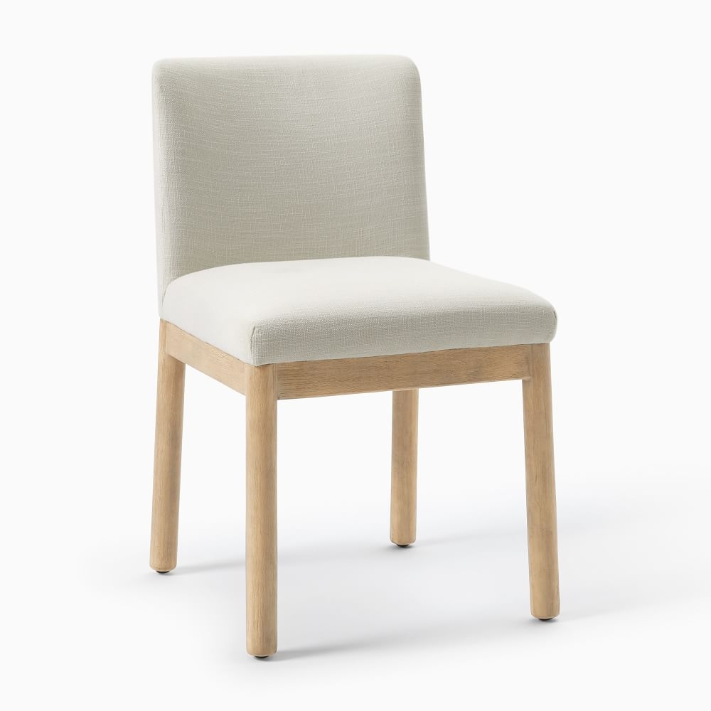 Hargrove Side Chair, Yarn Dyed Linen Weave, Alabaster, Dune - Image 0