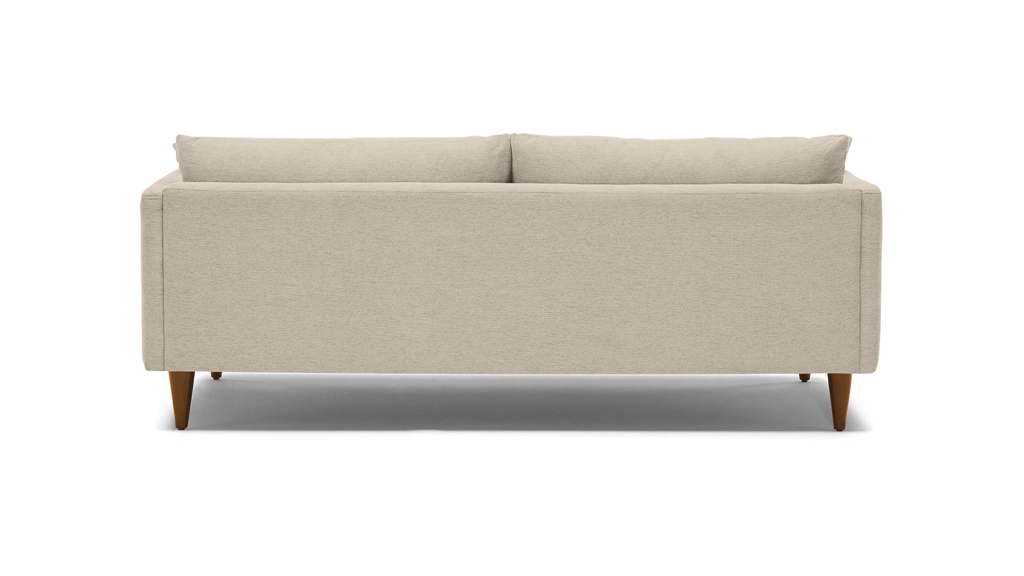 Beige/White Lewis Mid Century Modern Sofa - Cody Sandstone - Mocha - Cone - Image 4