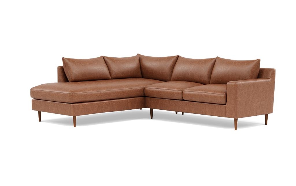 Sloan Leather 3-Seat Left Bumper Sectional - Image 2