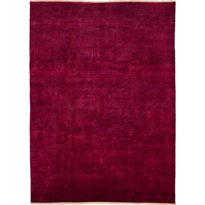 One-of-a-Kind Paulo Hand-Knotted 2010s Burgundy 9'8" x 13'5" Wool Area Rug - Image 0