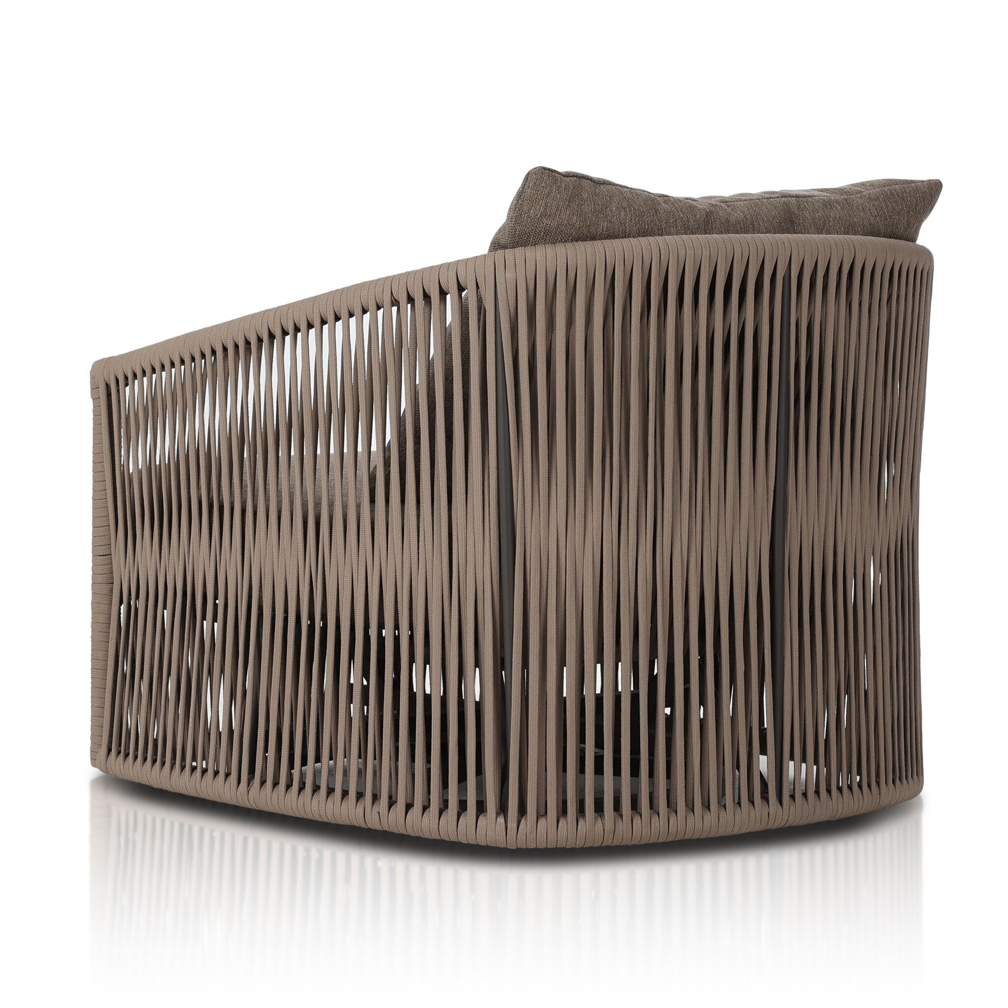 Porto Outdoor Swivel Chair - Ellor Brown - Image 7