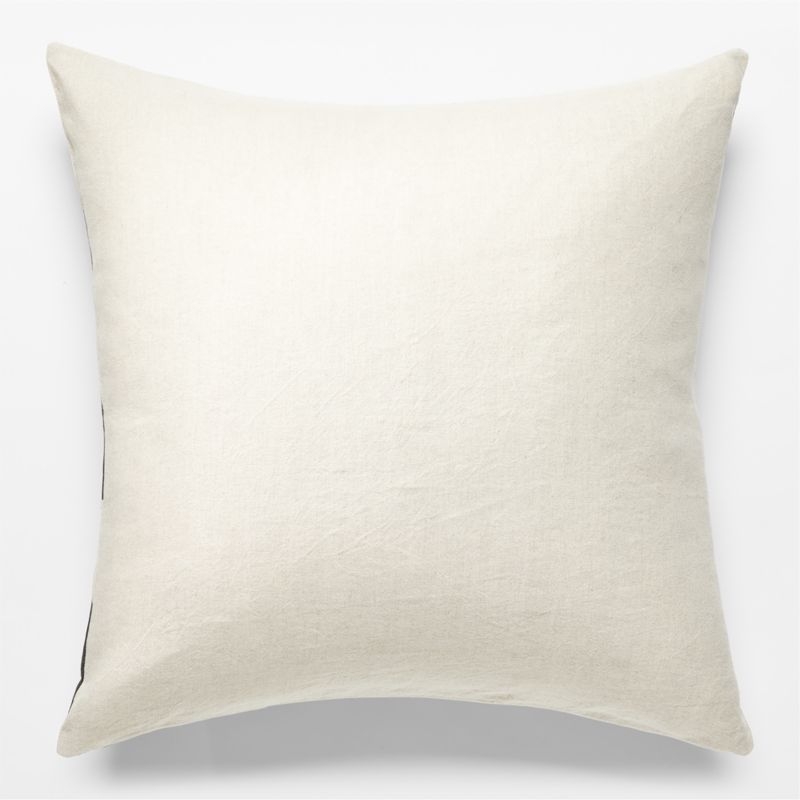 Bodhi Block-Print Pillow, Feather-Down Insert, 23" x 23" - Image 2