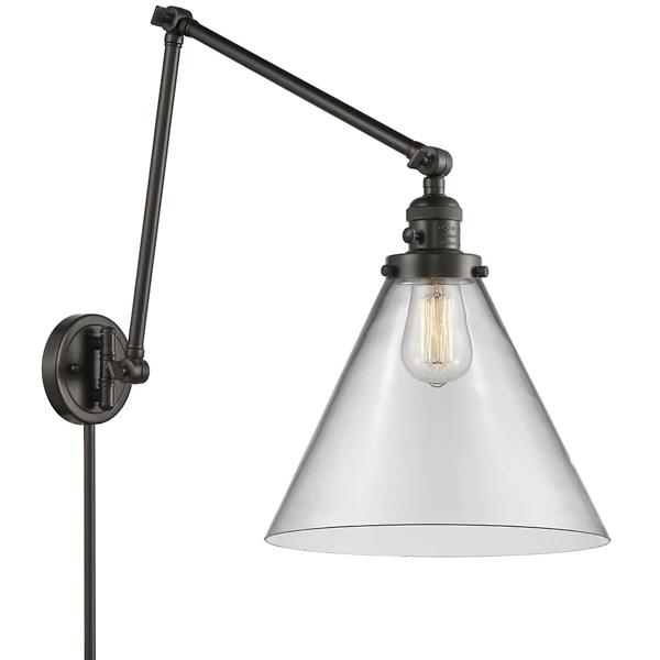 Zachary Glass Swing Arm Wall Sconce - Image 0