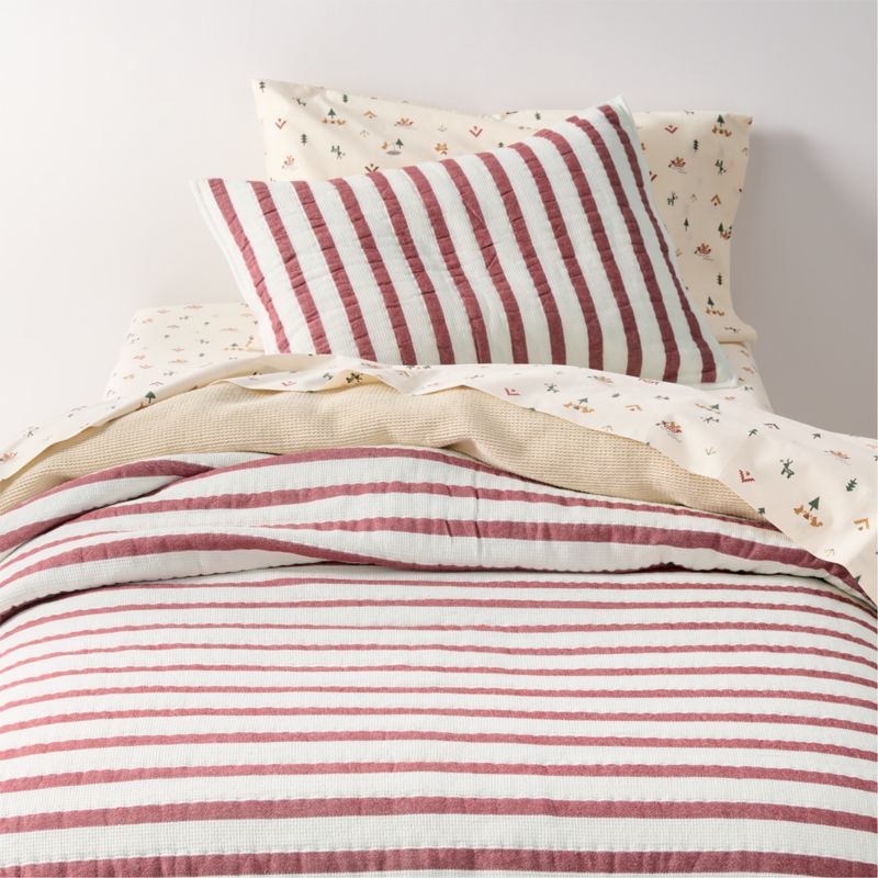 Scoop Undyed Organic Cotton Gauze Kids Full/Queen Duvet Cover - Image 4