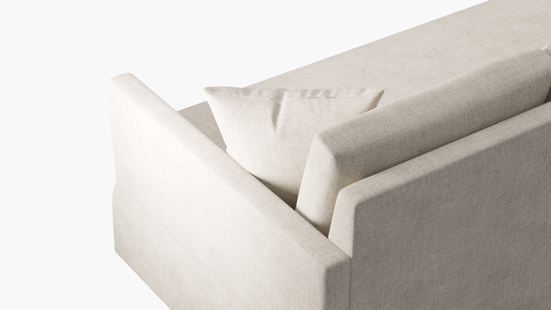 Skirted Sleeper Sofa, Creme Luxe Linen - Image 4