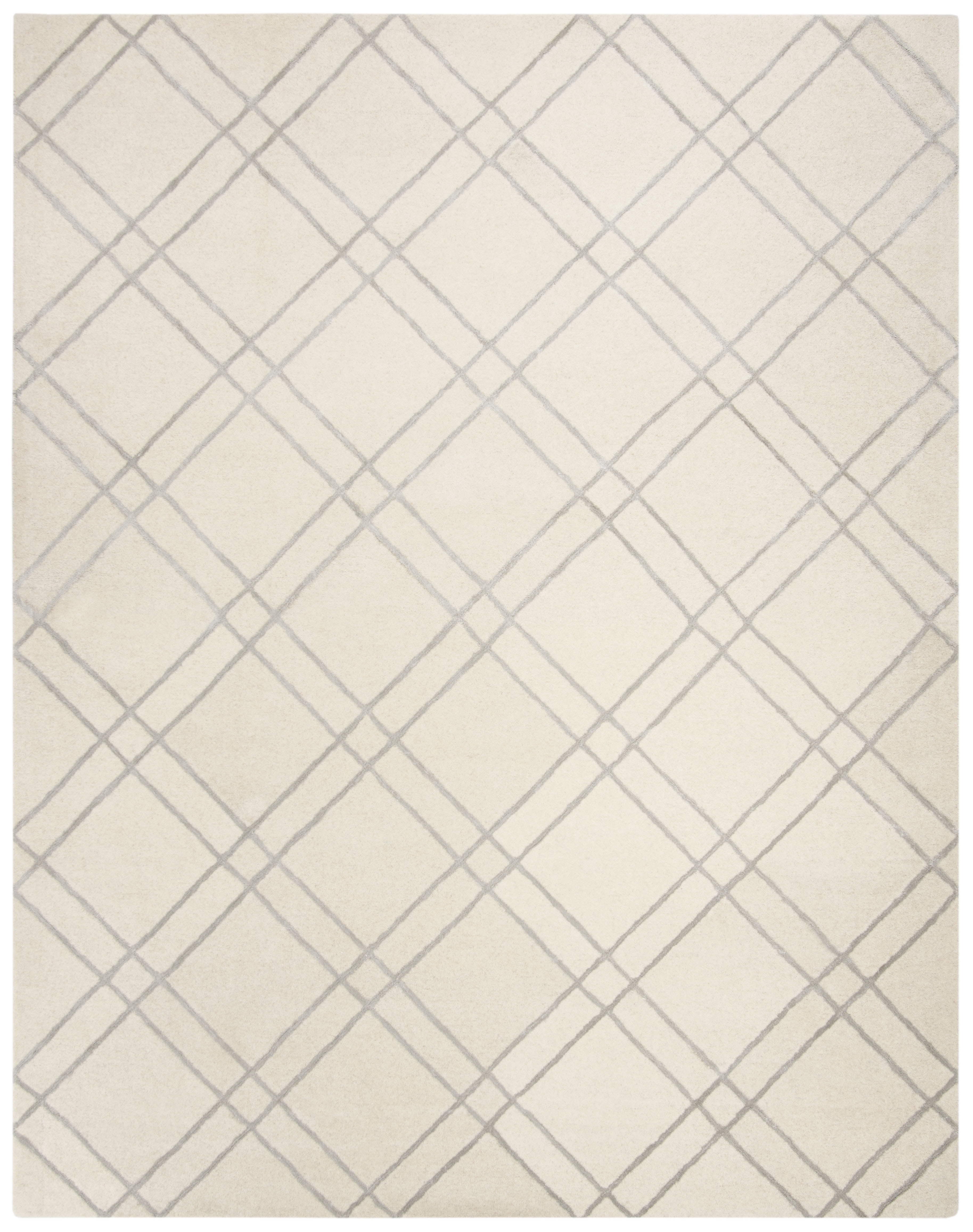 Arlo Home Hand Tufted Area Rug, HIM901A, Ivory/Silver,  8' X 10' - Image 0
