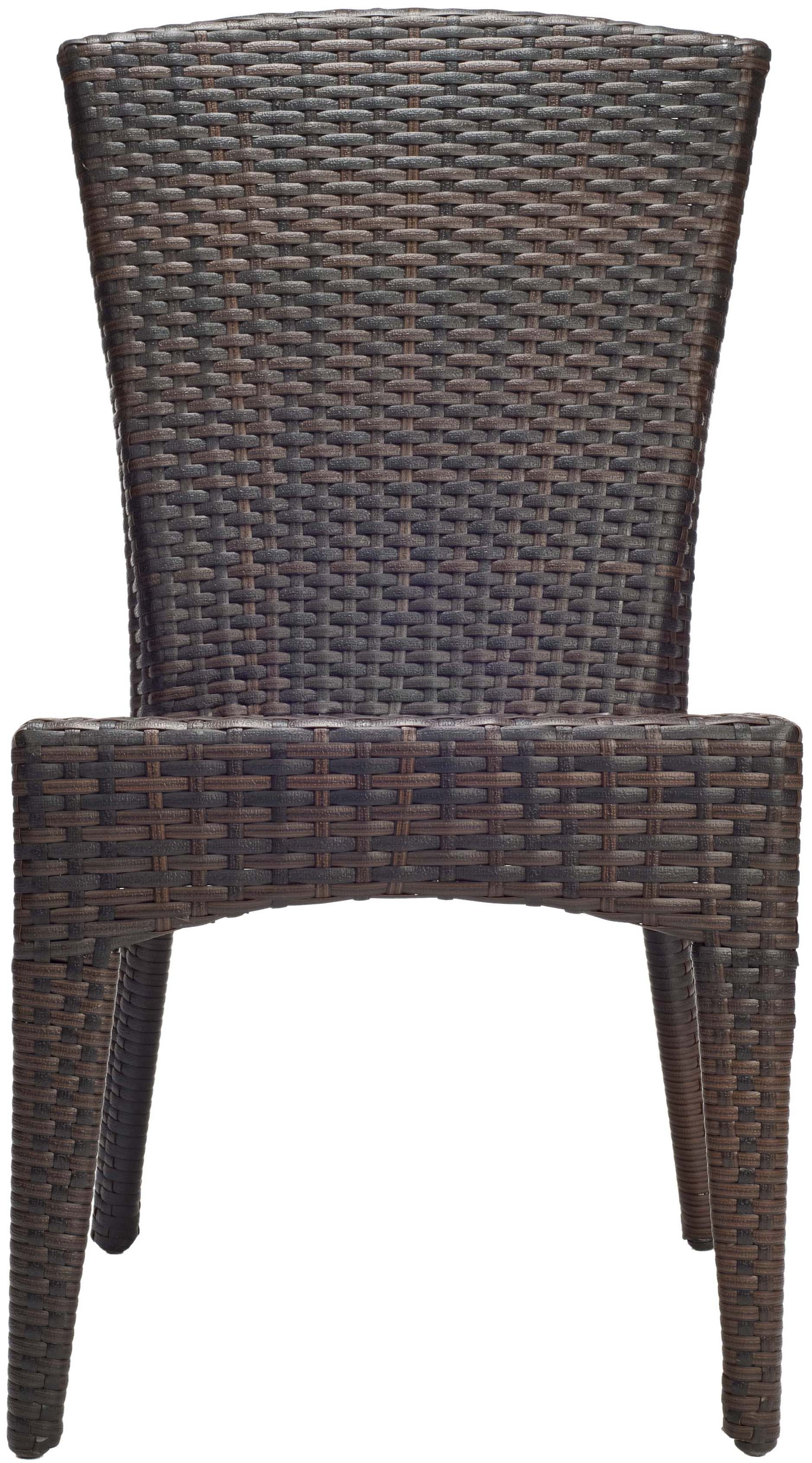 New Castle Wicker Side Chair - Black/Brown - Arlo Home - Image 1