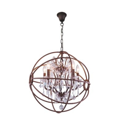 Mendelson 4 - Light Unique Globe Chandelier - Image 0