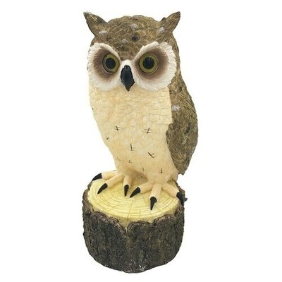 Dowdey Owl on a Log Figurine - Image 0