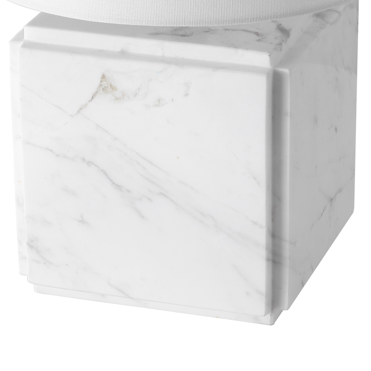 Safavieh Couture Zahra Marble Table Lamp - White/White - Image 5