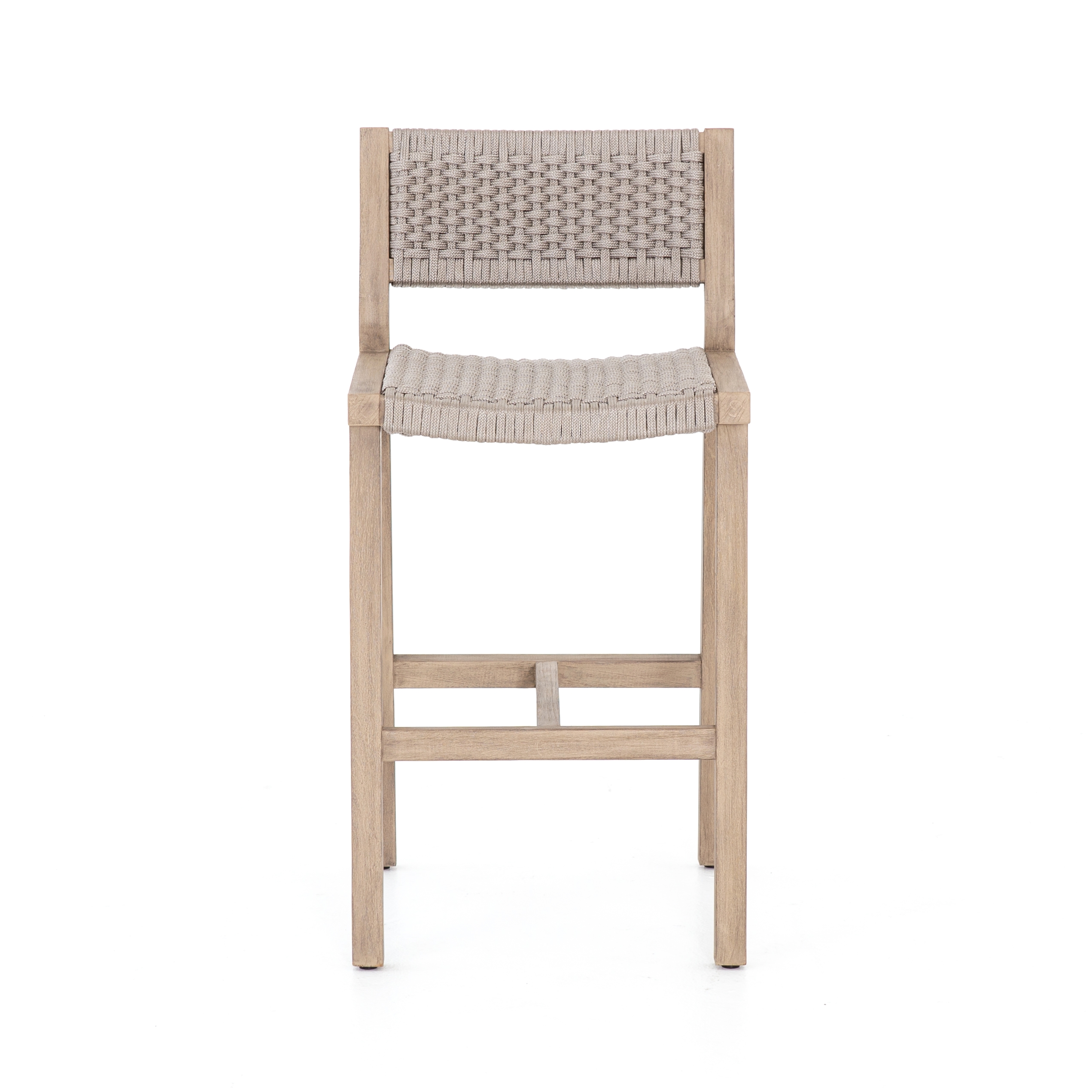 Delano Outdoor Bar + Counter Stool - Thick Grey Rope - Image 3