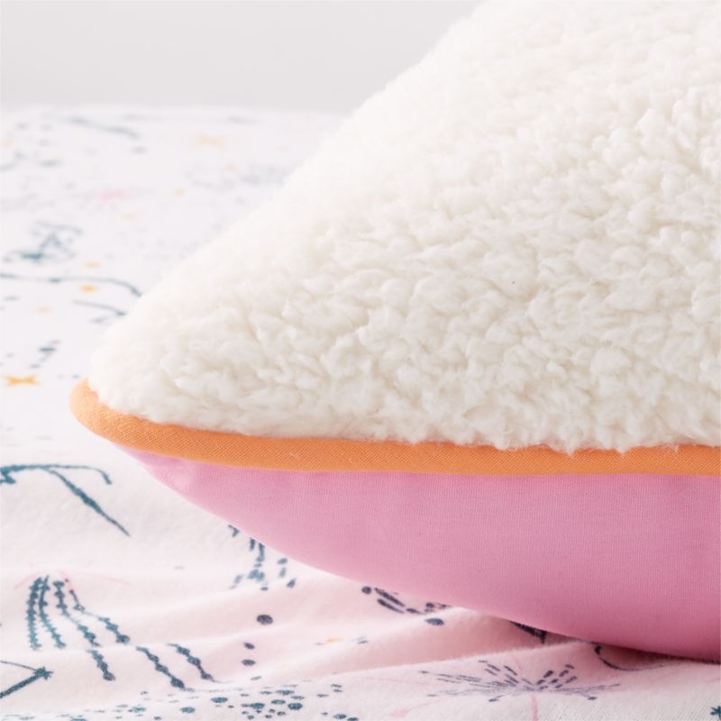 Sherpop Pink Sherpa Throw Pillow - Image 3