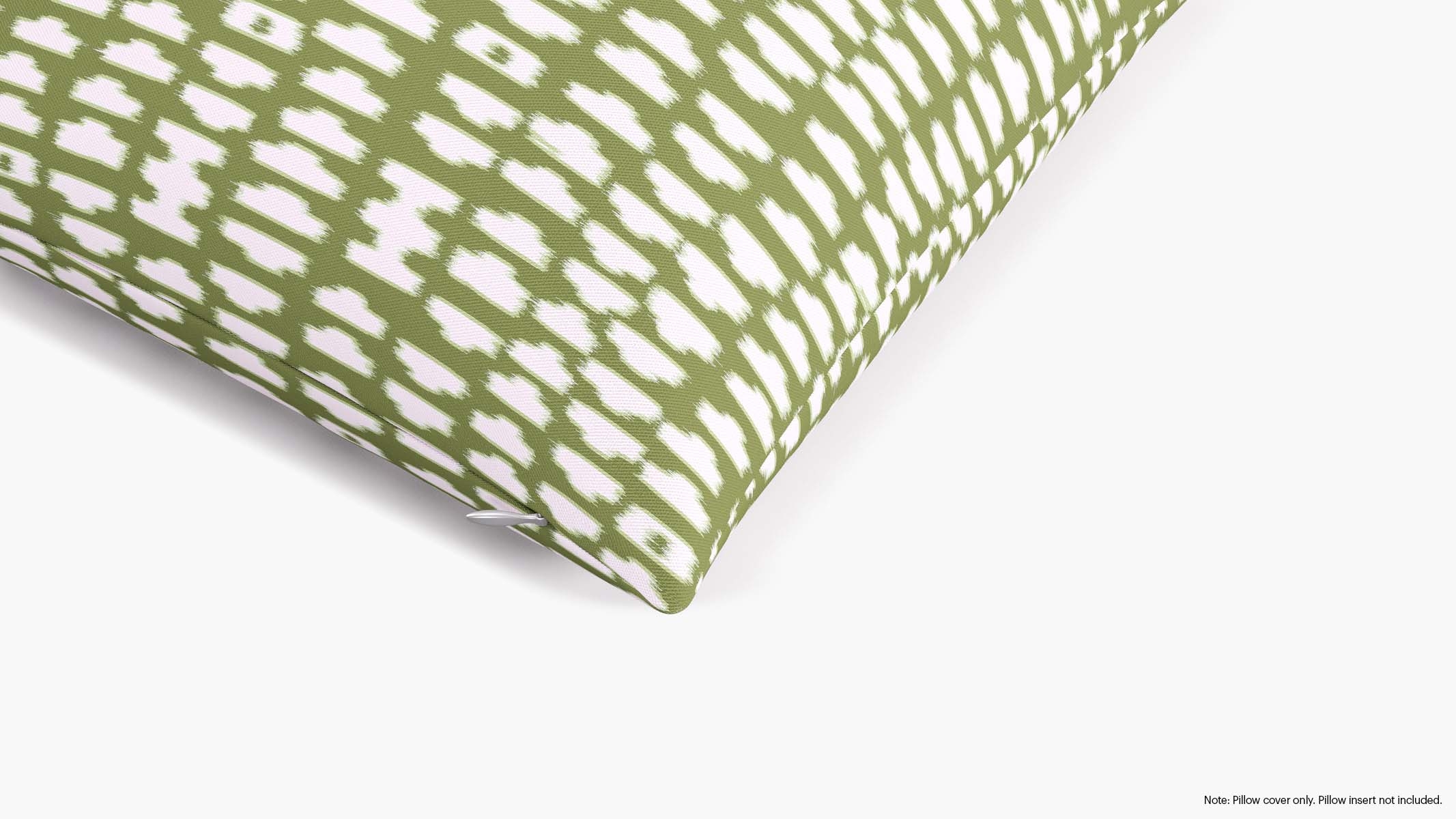 Throw Pillow Cover 18", Olive Odalisque, 18" x 18" - Image 1