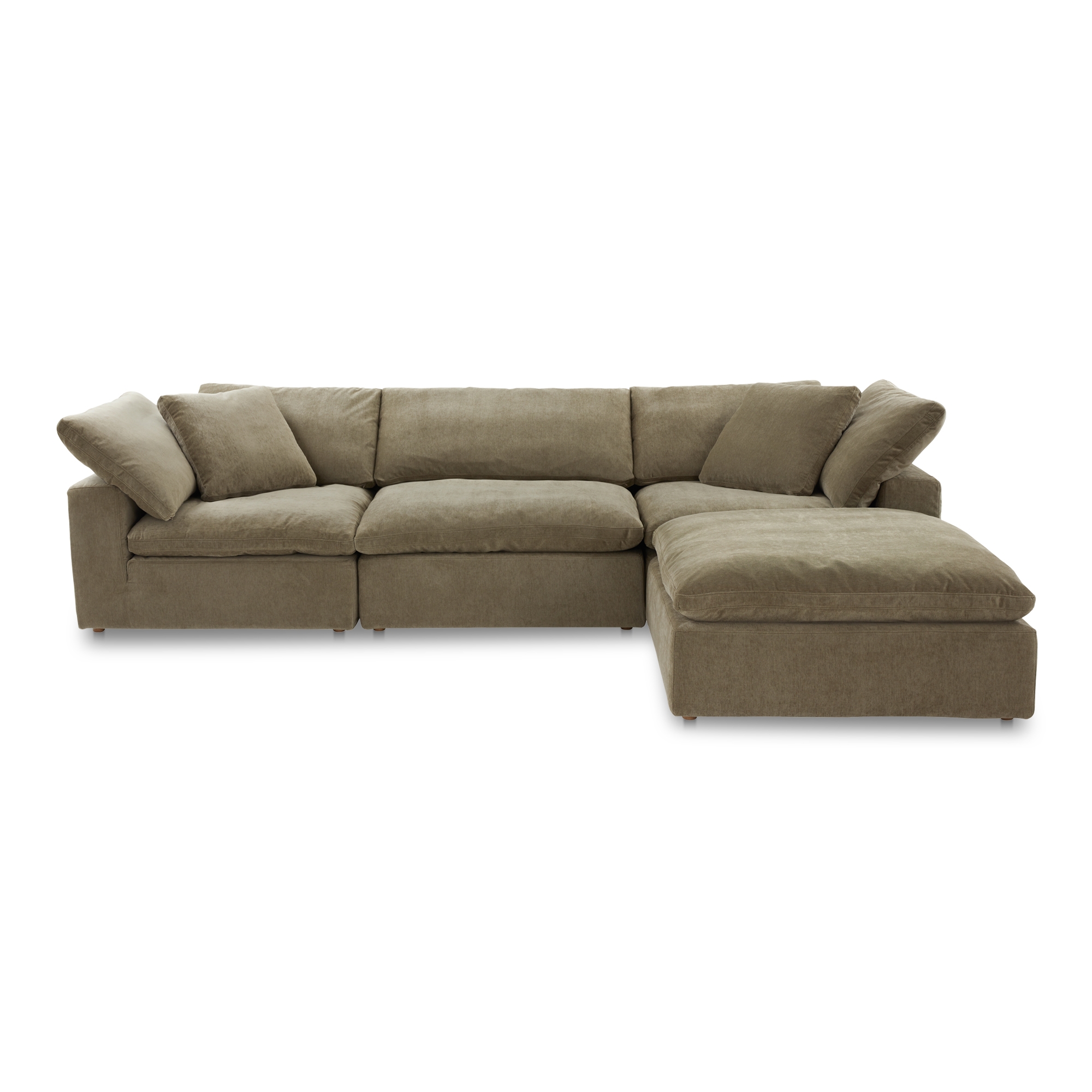 Clay Lounge Modular Sectional Desert Sage - Image 0