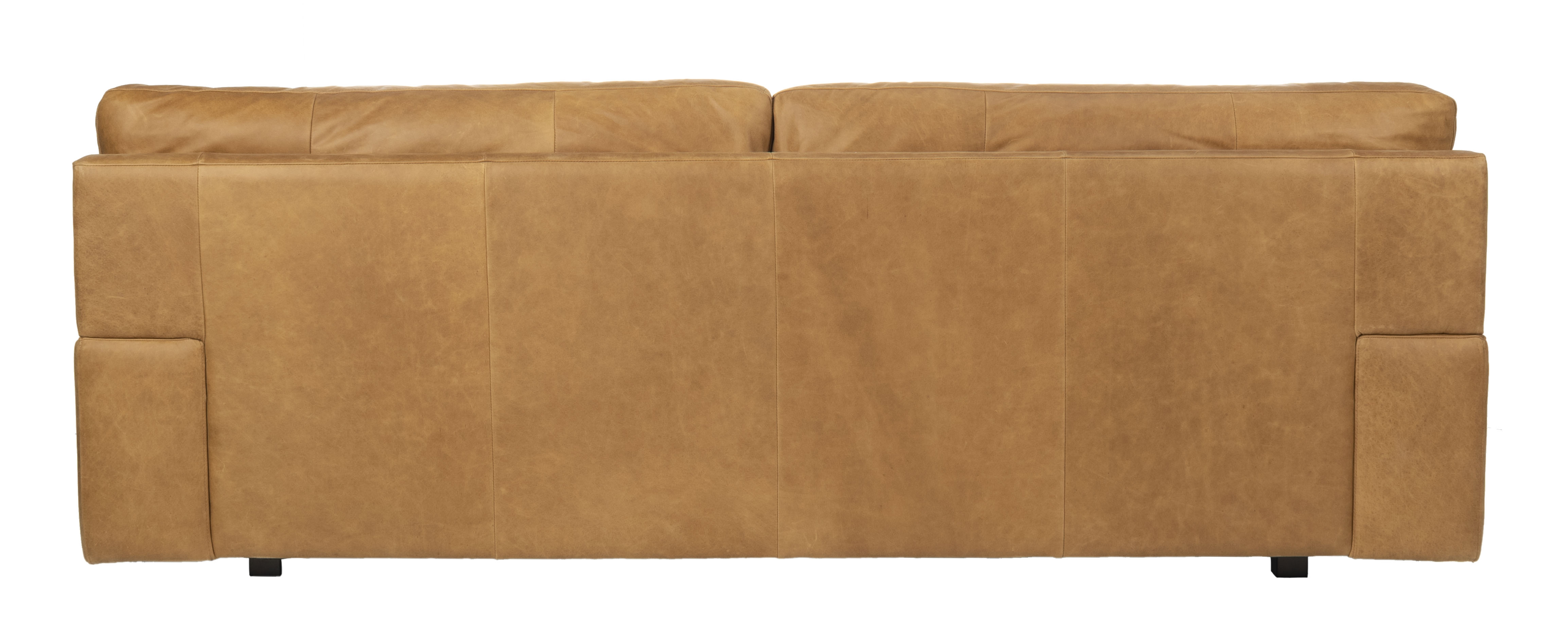 Sampson Italian Leather Sofa - Light Brown - Arlo Home - Image 5