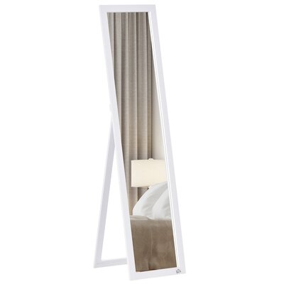 Karmine Wood Framed Full Length Mirror in White - Image 0