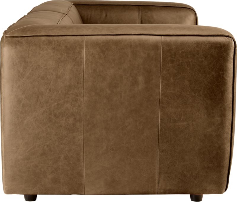 Lenyx Saddle Brown Leather Sofa - Image 9