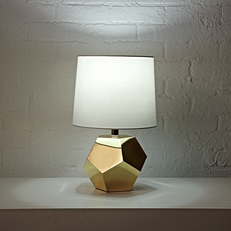 Geometric Gold Lamp - Image 1
