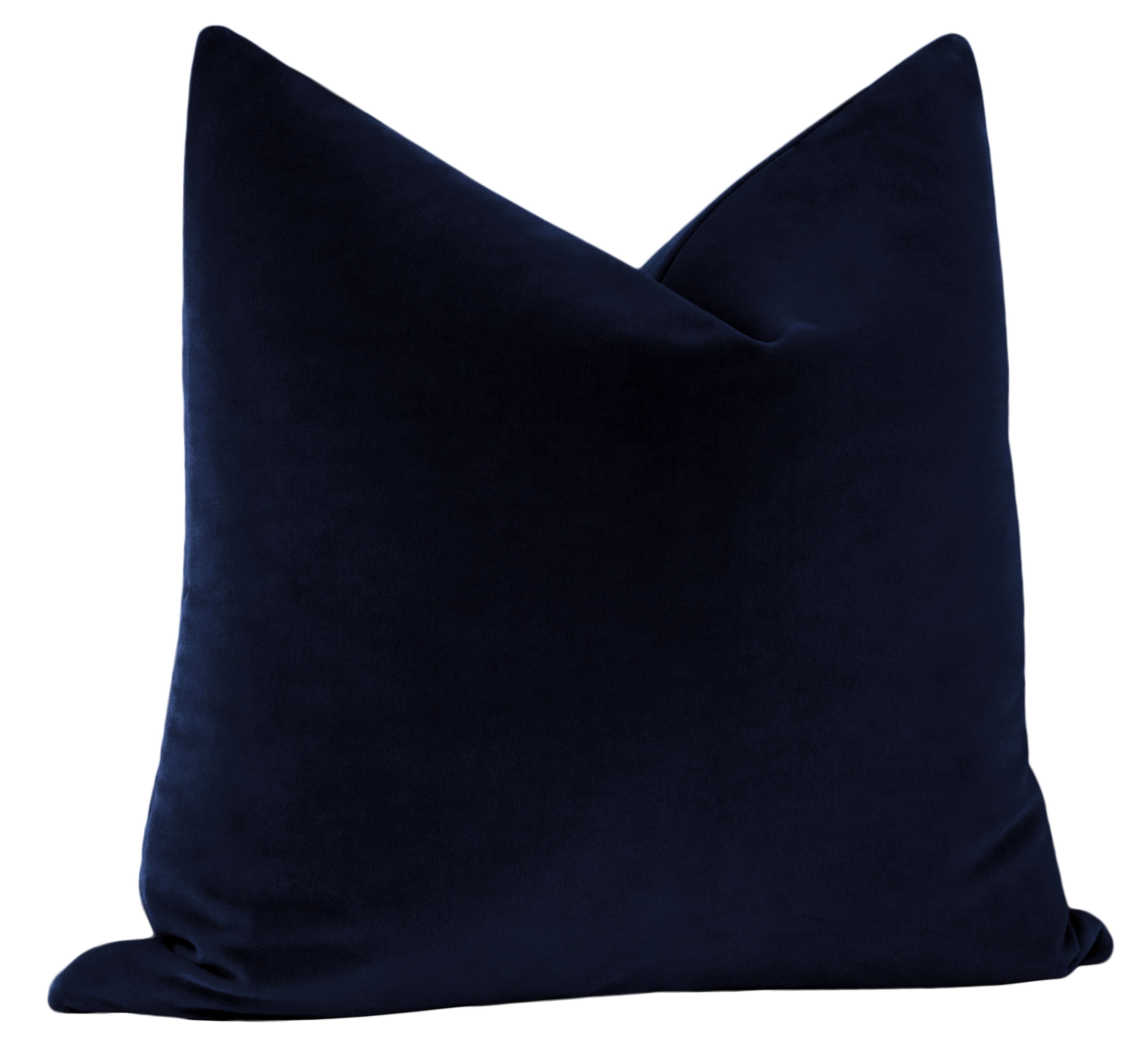 Studio Velvet Pillow Cover, Sapphire, 20" x 20" - Image 2