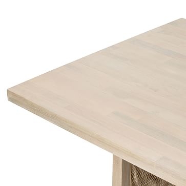 Yvette 84" Rectangle Dining Table, White Wash - Image 2