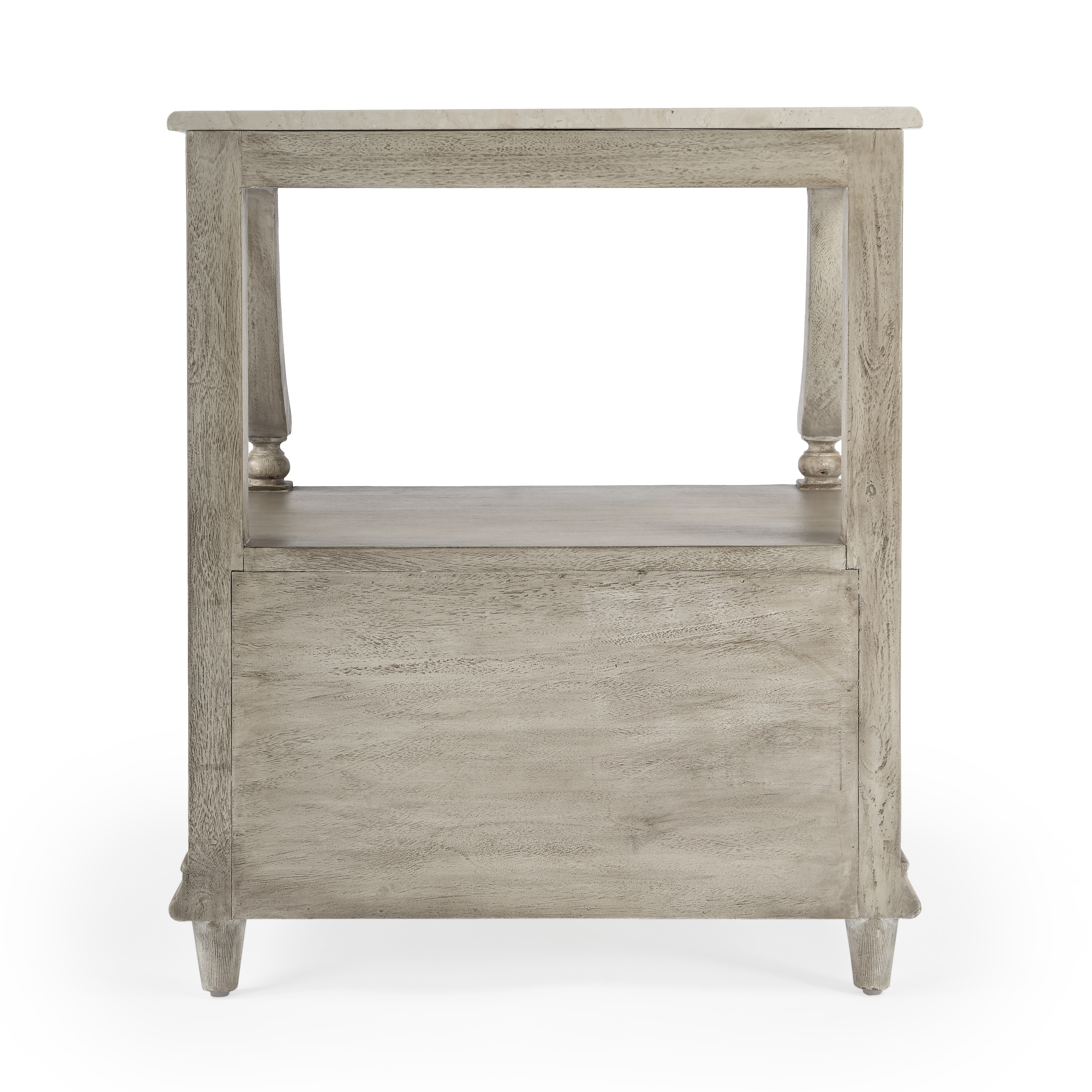 Mabel Rustic Gray Nightstand - Image 3