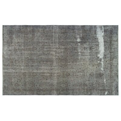 One-of-a-Kind Heiko Hand-Knotted 1960s Turkish Gray 5'11" x 8'1" Area Rug - Image 0