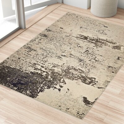 Talmo Abstract Ivory/Gray Area Rug - Image 0