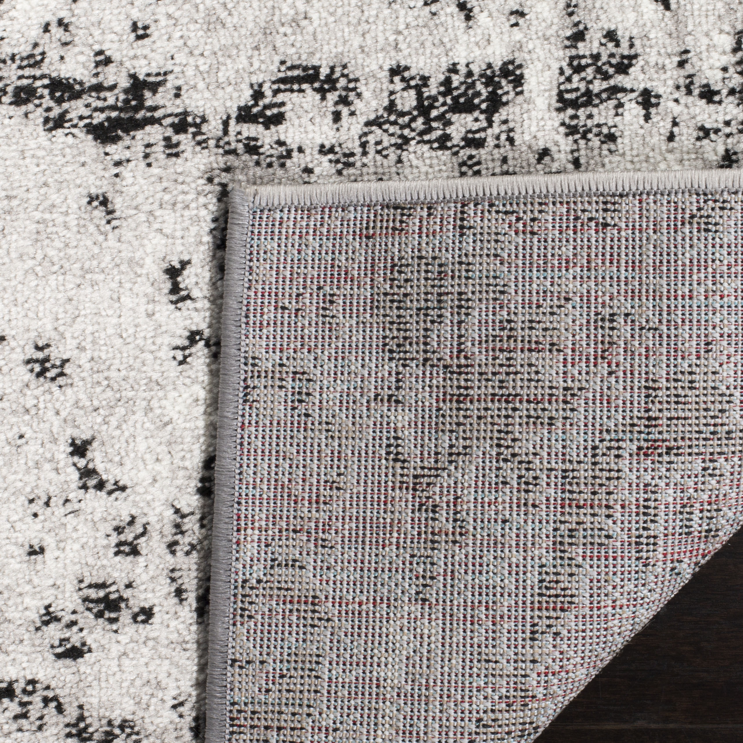 Arlo Home Woven Area Rug, SKY186L, Charcoal/Ivory,  9' X 12' - Image 3