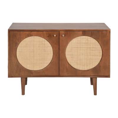Wood, 39"L 2-Door Sideboard, Brown - Image 0