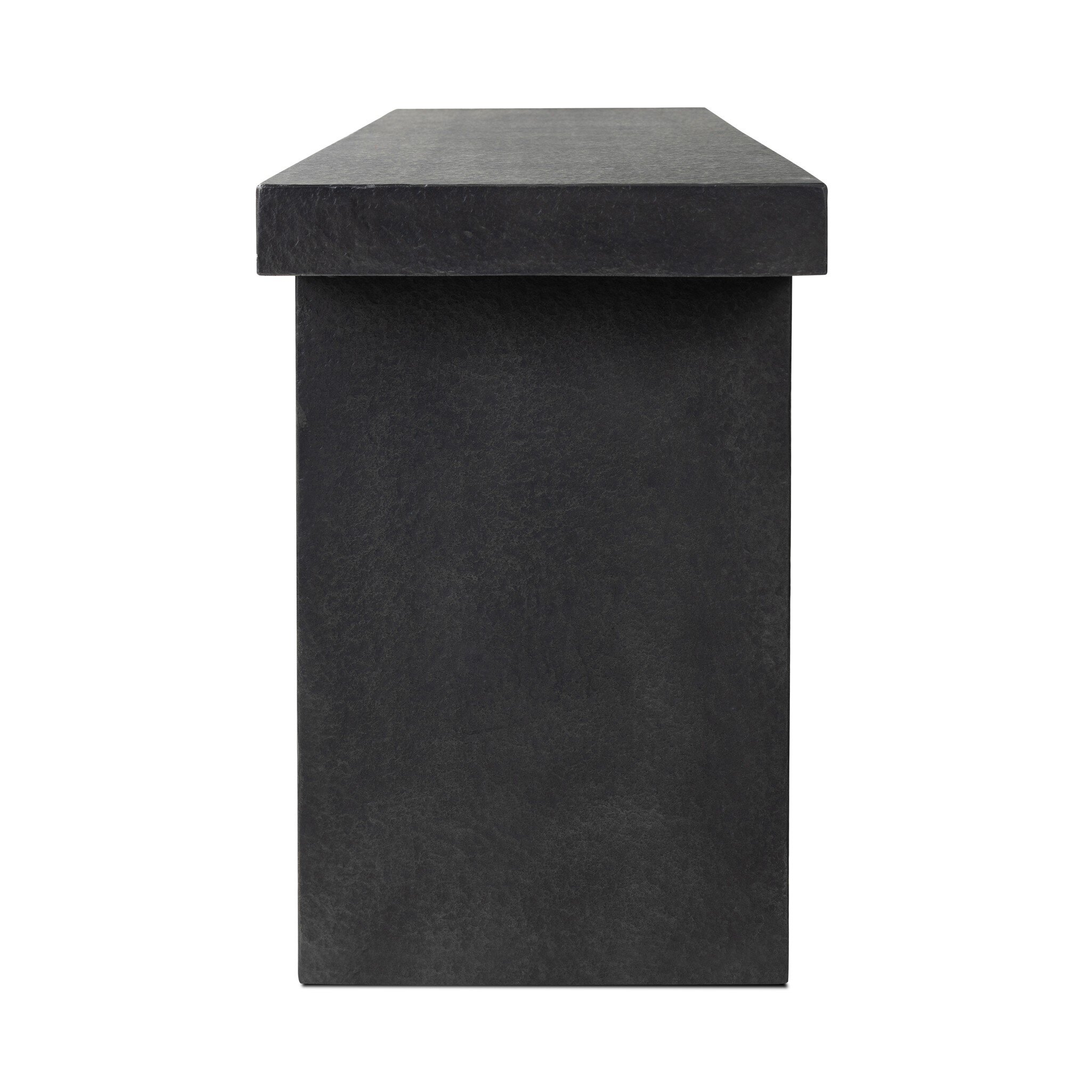 Huesca Outdoor Console Table - Distressed Graphite Concrete - Image 9