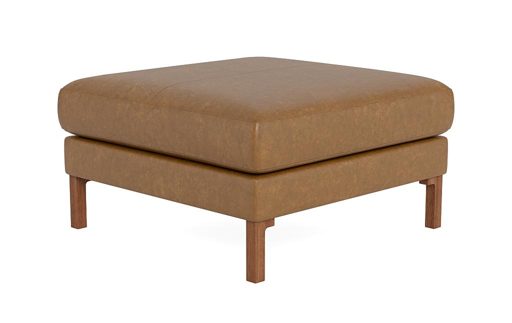 Winslow Leather Square Ottoman - Image 2