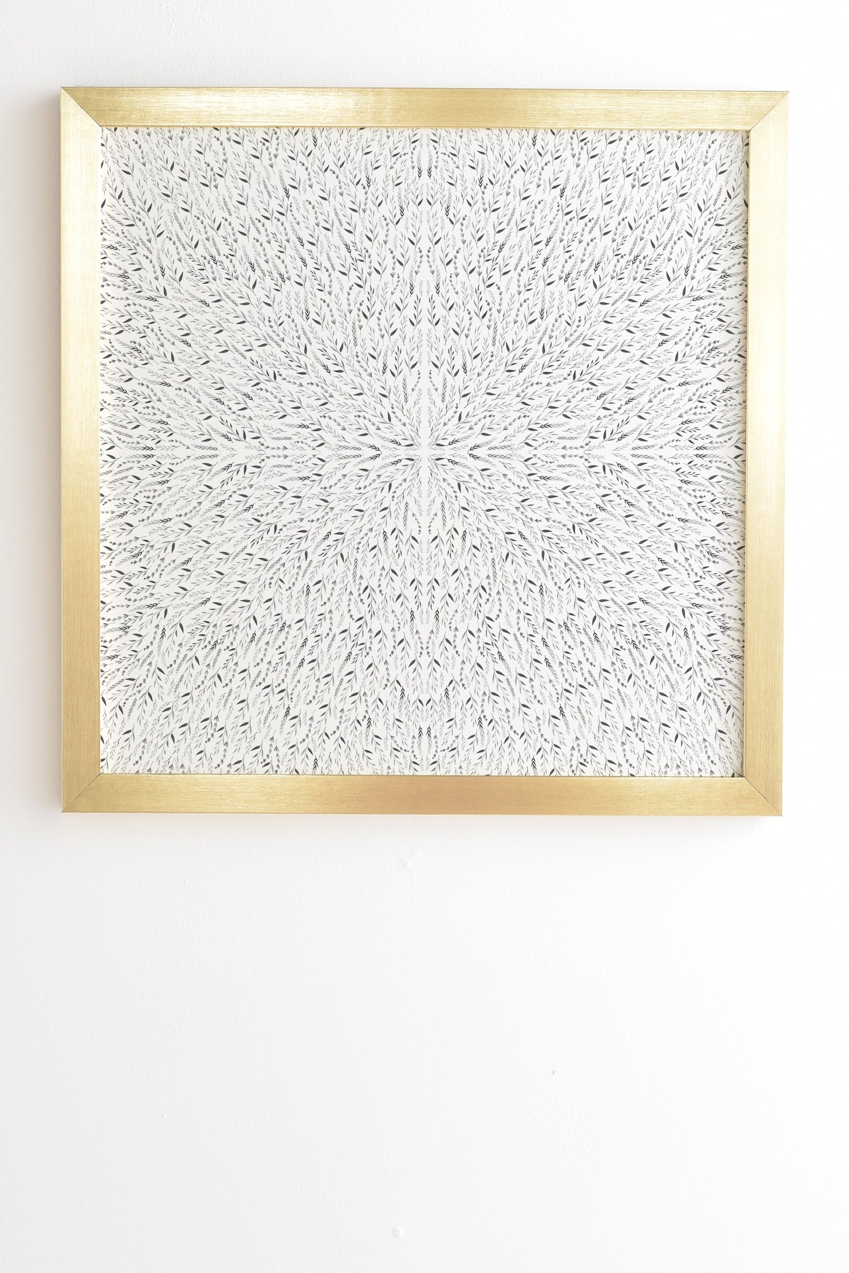 Iveta Abolina Grey Fog Gold Framed Wall Art - 12" x 12" - Image 0