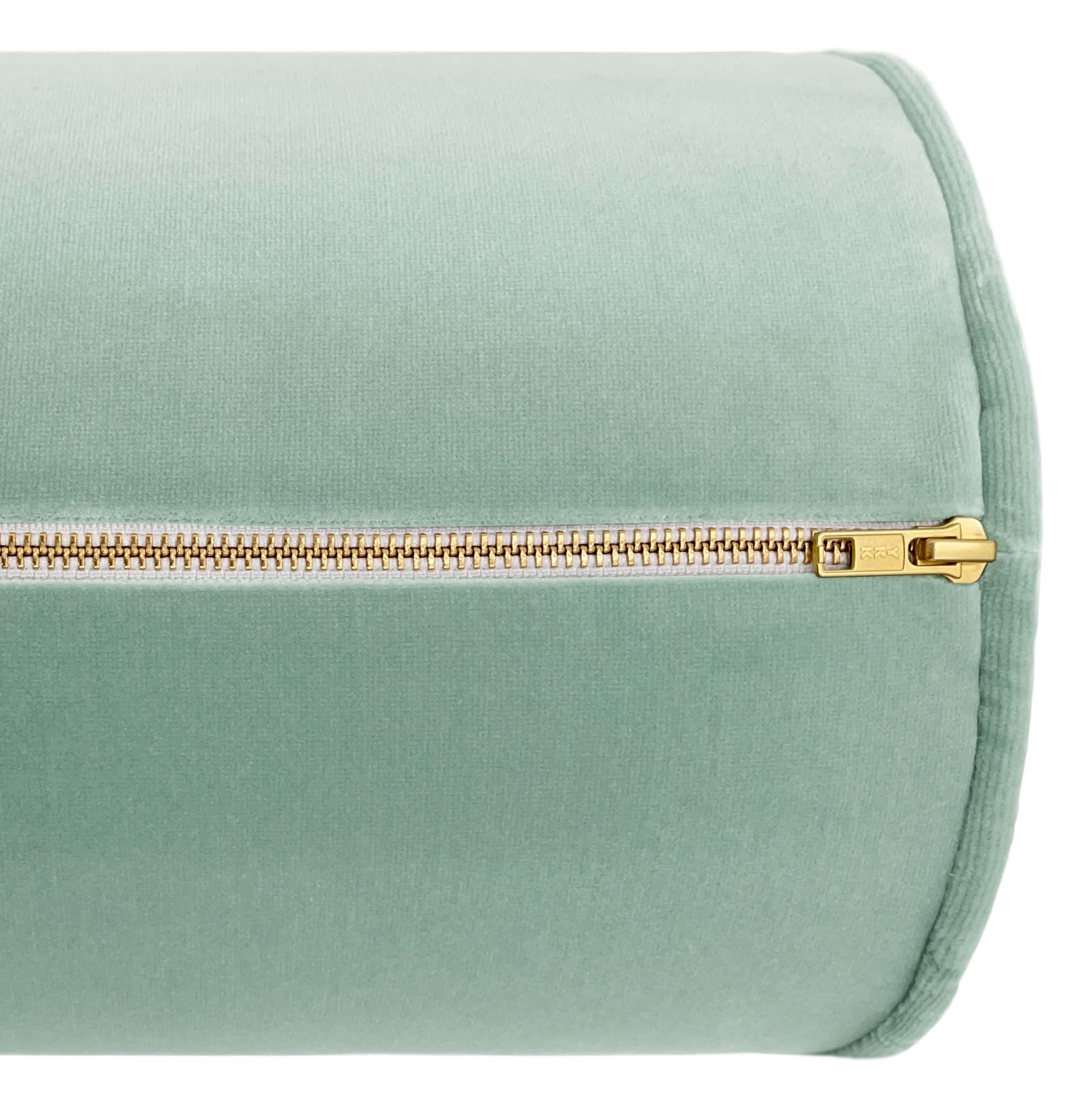 THE BOLSTER :: STUDIO VELVET // SEA BLUE - TWIN // 9" X 24" - Image 3