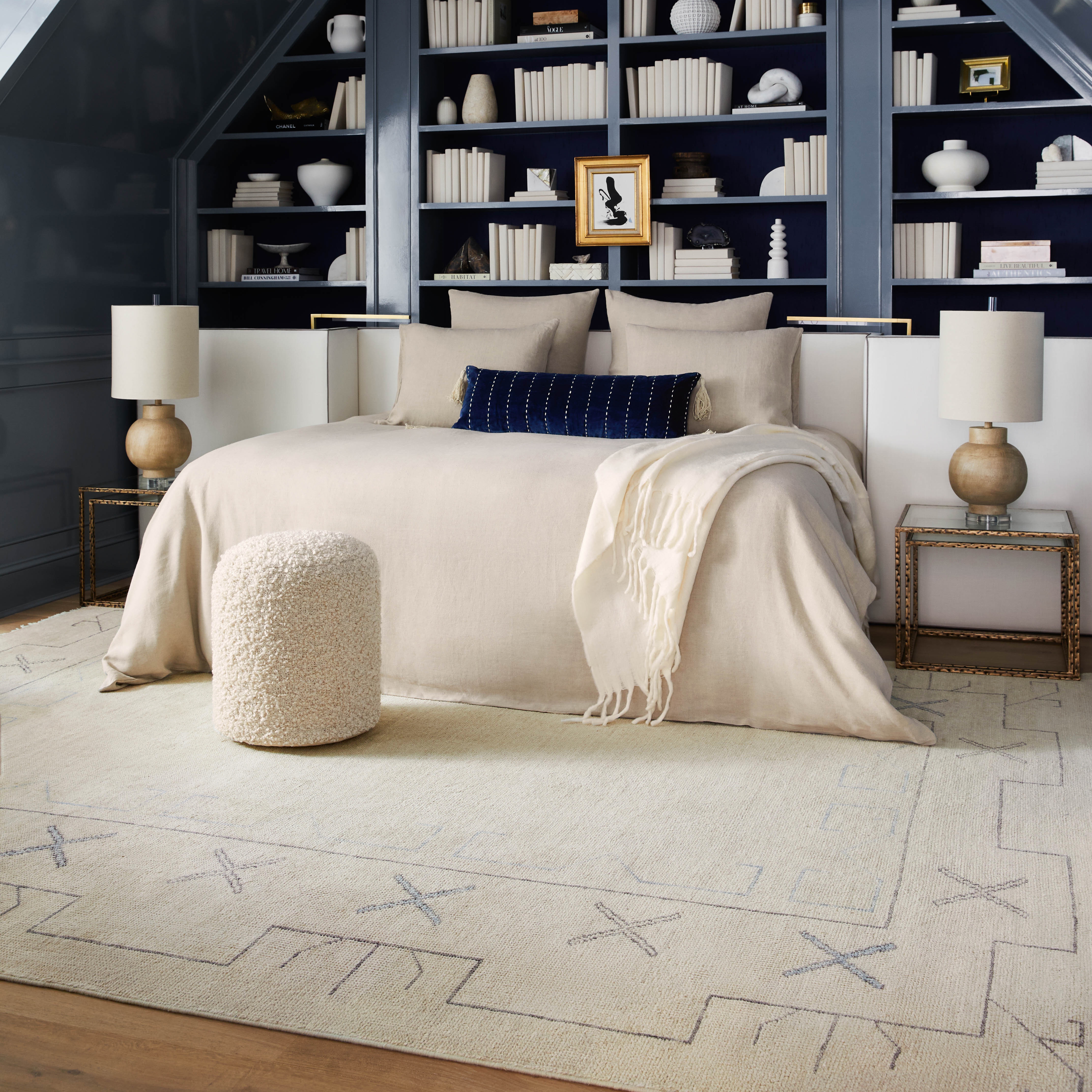 Riviera Beige Indoor 12' x 15' Handmade Rug - Image 1