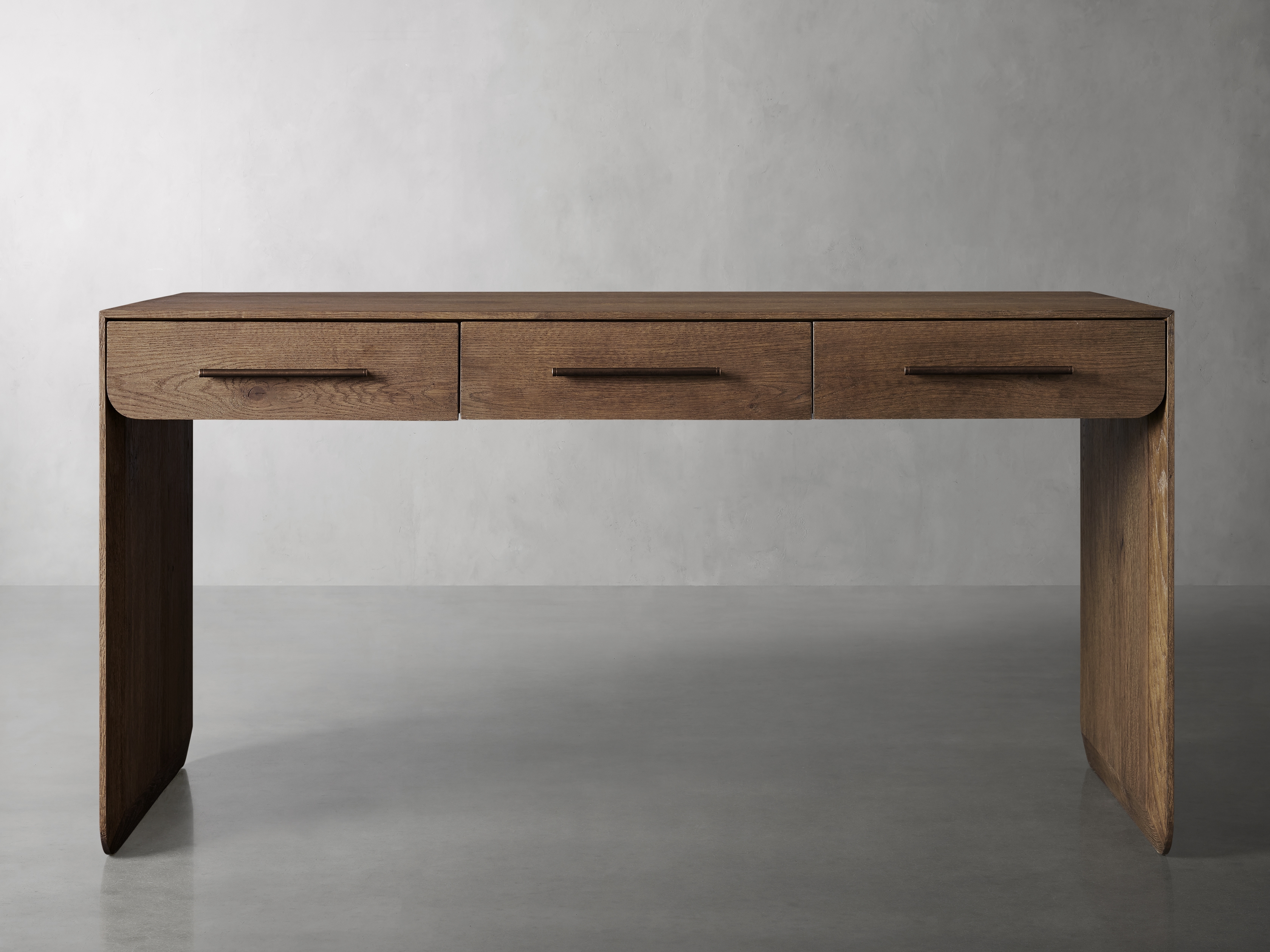 Felton Writing Desk in Wood Brown  Whiskey - Image 0