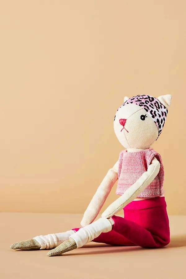 Activewear Stuffed Animal By Anthropologie in Pink - Image 0