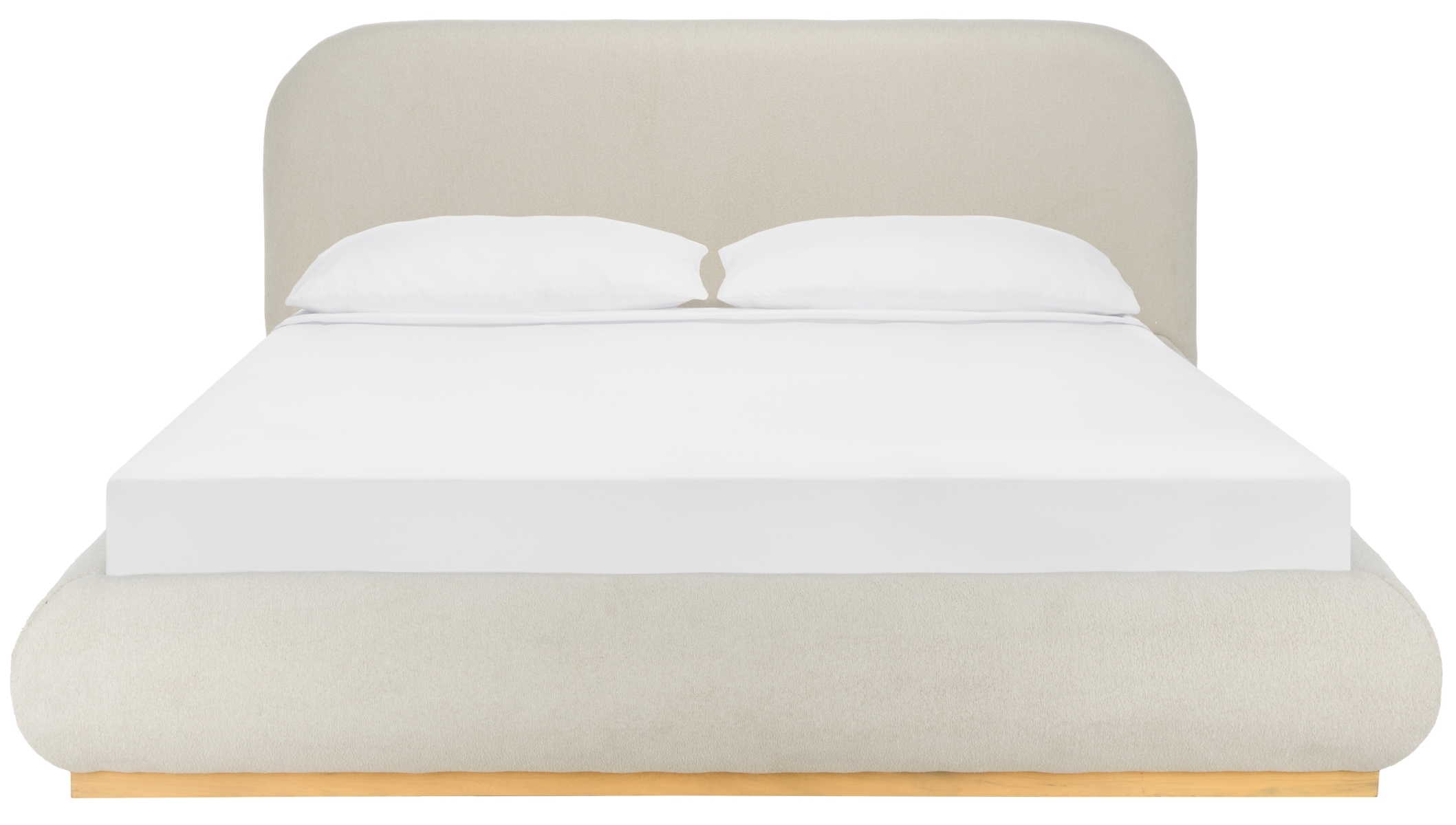 Jennabryanna Boucle Bed - Tan/Natural - Image 0