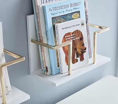 Polished Mini Book Rack Shelf - Image 1
