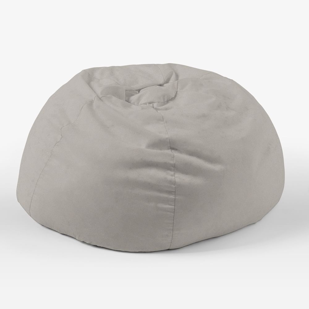 Bean Bag Collection 42" Cover, Marled Microfiber, Ash Gray - Image 0