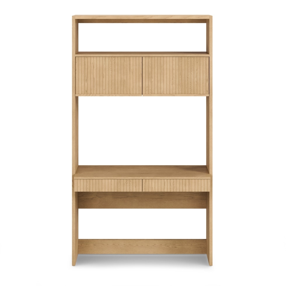 Kouva 45.75" Modular Wall Desk - Natural Oak - Image 2